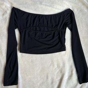 Super cute black cut out longsleeve top from Motel Rocks